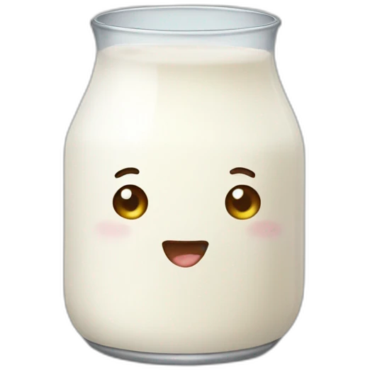 Small milk emoji