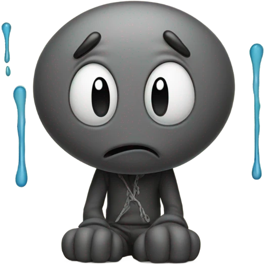 kaws crying  emoji
