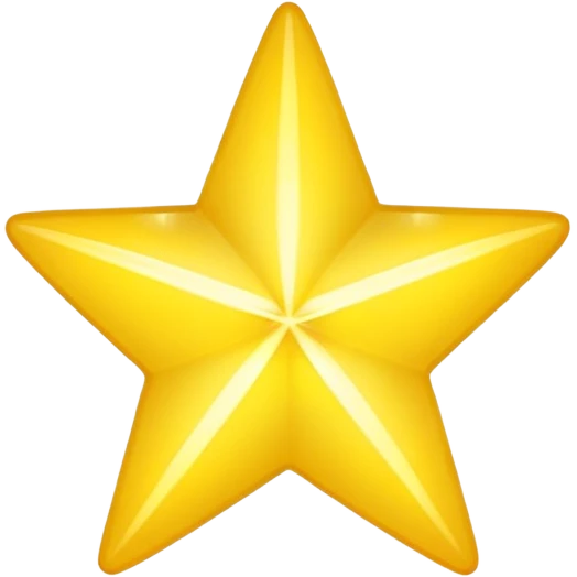 yellow star no face emoji