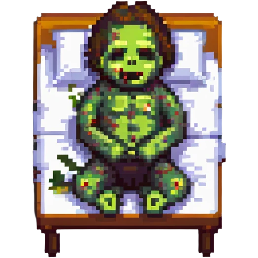sleeping zombie emoji