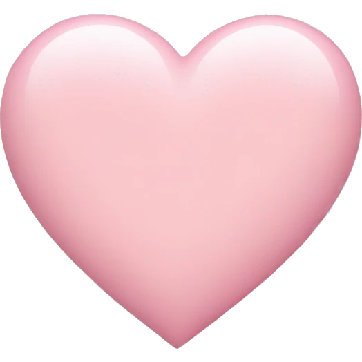 Pastel pink heart emoji