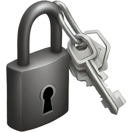 Key lock emoji