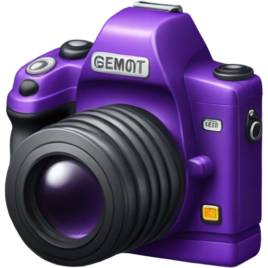 Purple camera  emoji