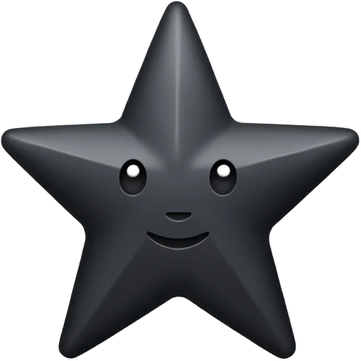 Black star  надпись emoji