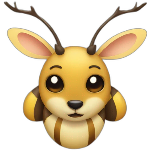bee+deer emoji