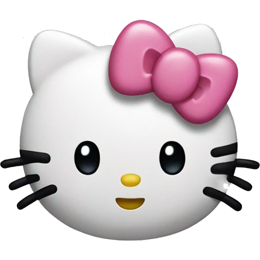 hello kitty from the good emoji