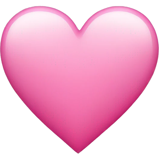 Pink heart  emoji