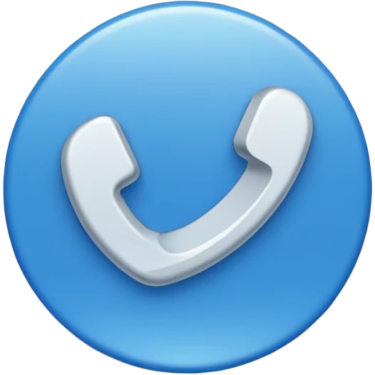 Blue circle with a white tick inside emoji