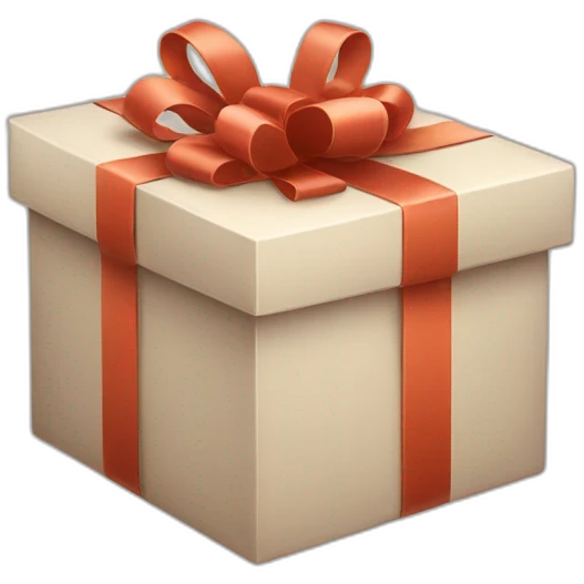 gift box with smile emoji