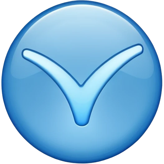Blue tick emoji