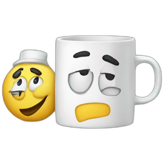 mug with best boss in the world lettering emoji