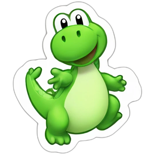 pregnant yoshi sticker emoji