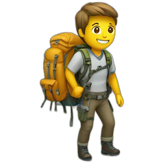 Backpacking emoji