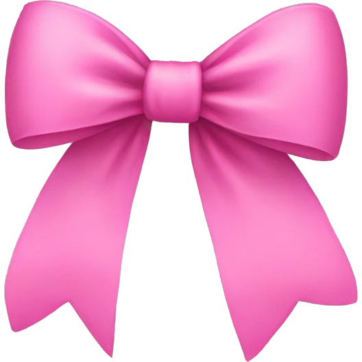 Pink bow emoji