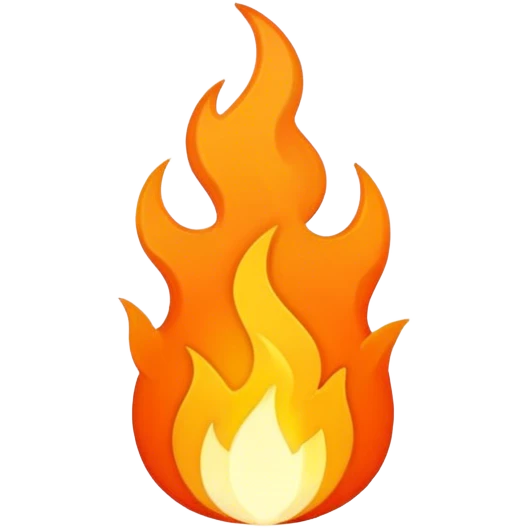Minimalistic Flame 🔥 emoji
