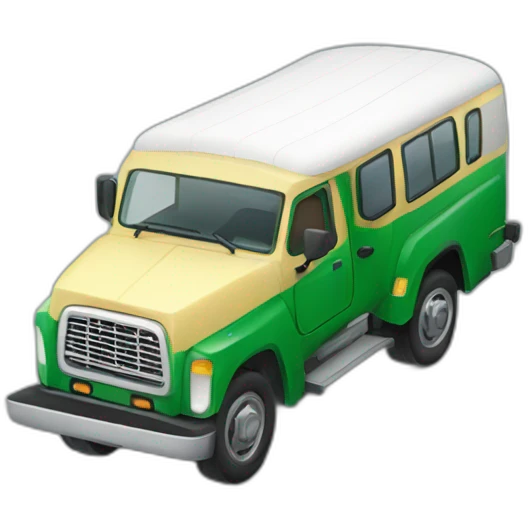 Double cabin car emoji