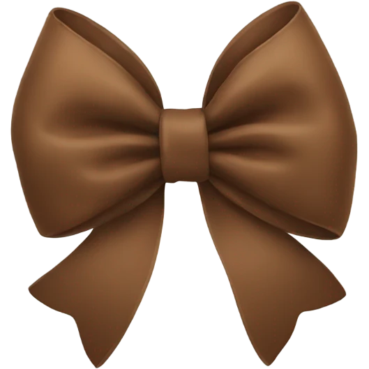 Brown bow emoji