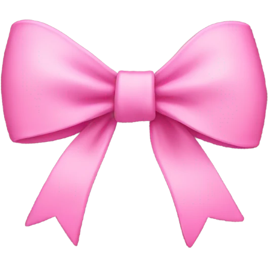 pink bow  emoji
