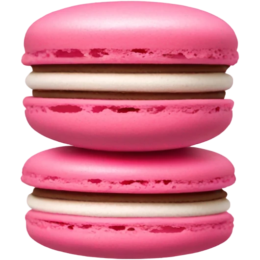 Pink macrones emoji