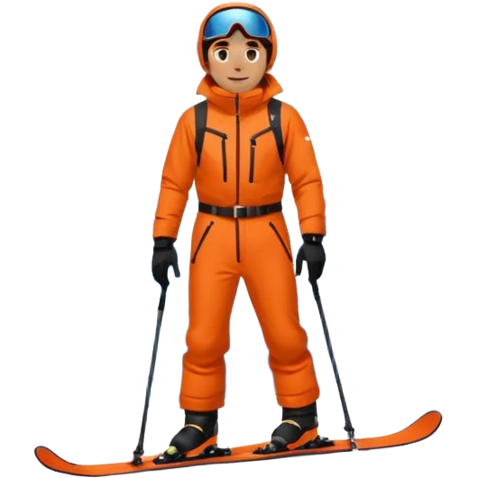 Man Skiing Background Matterhorn emoji