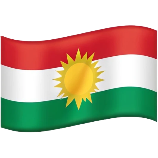 Kurdistanflagge emoji