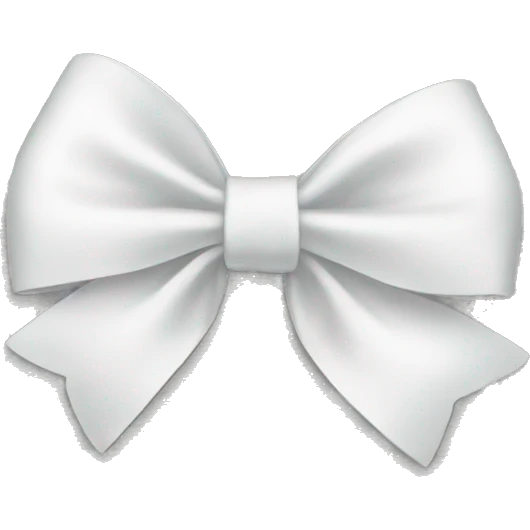 white bow emoji