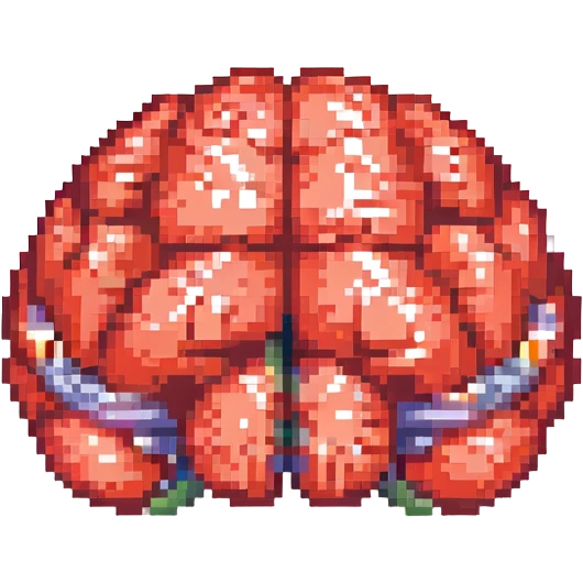 red brain emoji