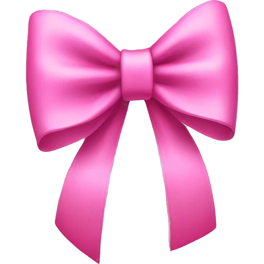 Pink bow  emoji
