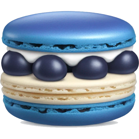 Blueberry macaron emoji