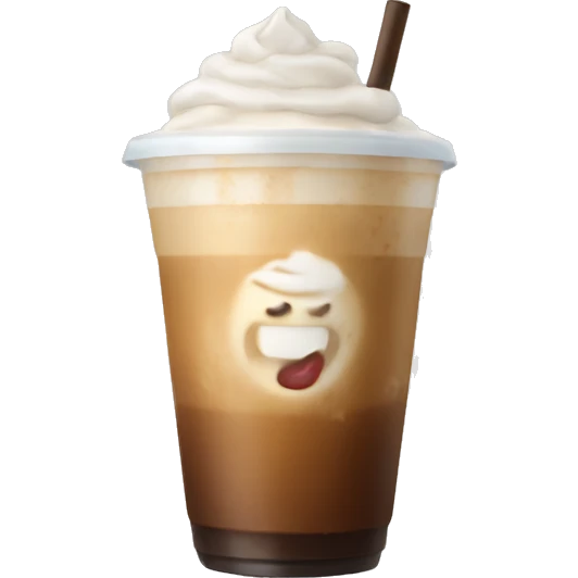 Iced latte emoji