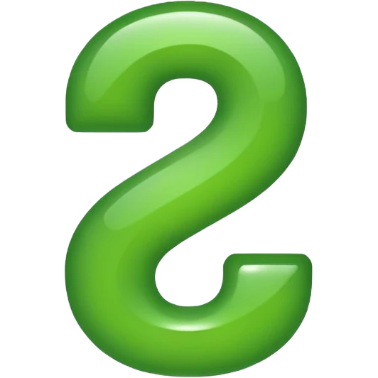 Green Number Two emoji