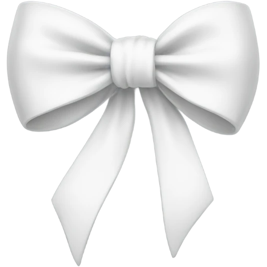 white bow emoji