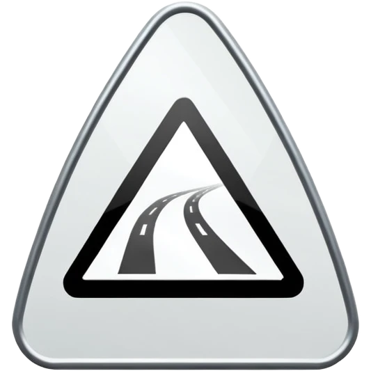 oval road sign  emoji