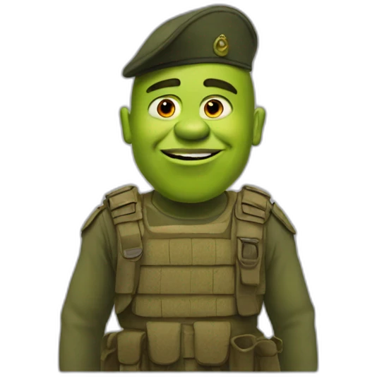 shrek military emoji