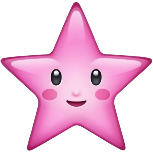 Star glowing in pink  emoji