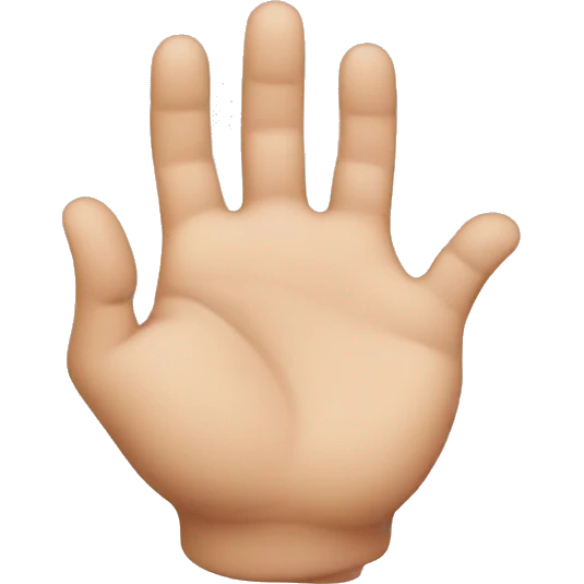 Hand doing heart  emoji