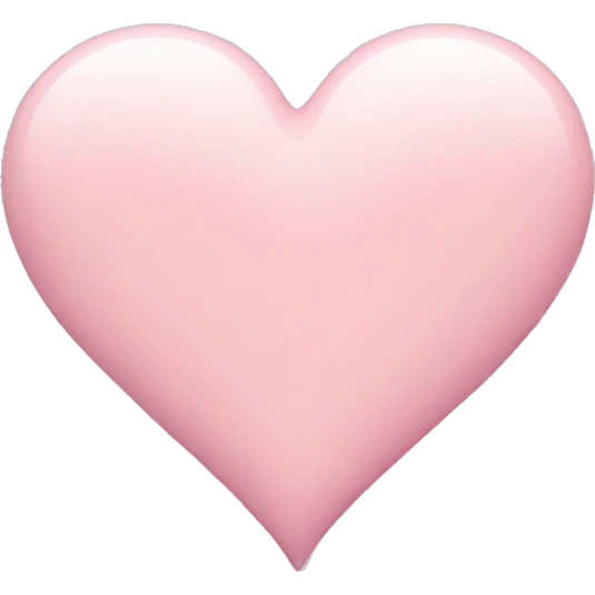 pastel pink heart emoji