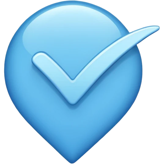 Blue tick emoji