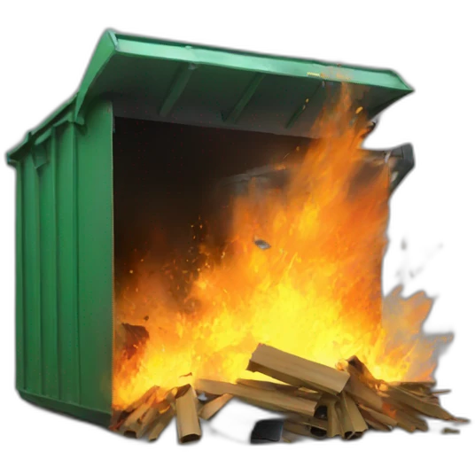 dumpster fire emoji