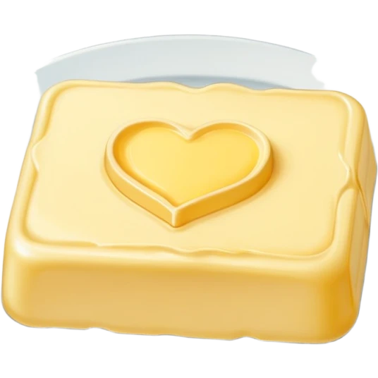 Butter on a plate emoji