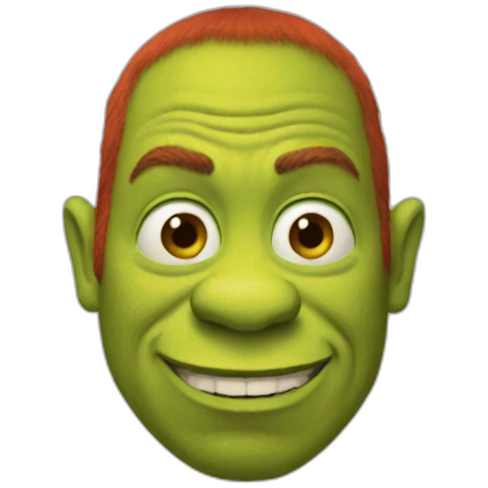 red-shrek emoji