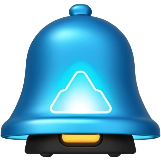 Notification bell neon emoji