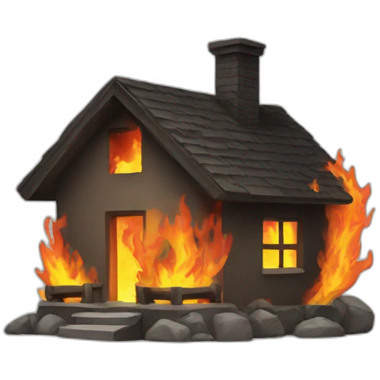 Home fire emoji