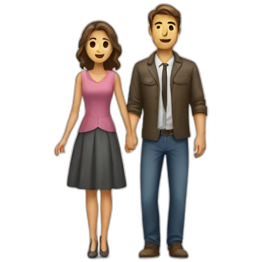 homme qui protége une femme emoji