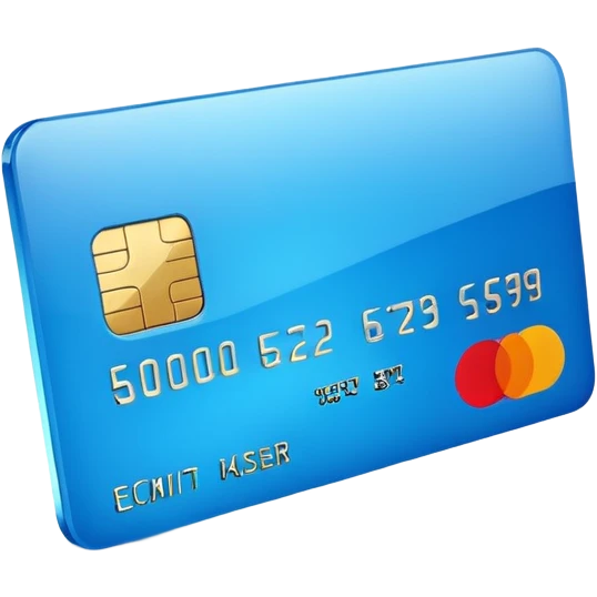 3D style credit card icon, no text emoji