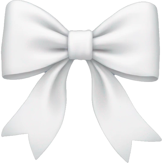 white bow emoji