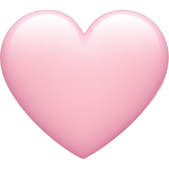 Pastel pink heart emoji