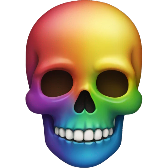 Rainbow Skull emoji