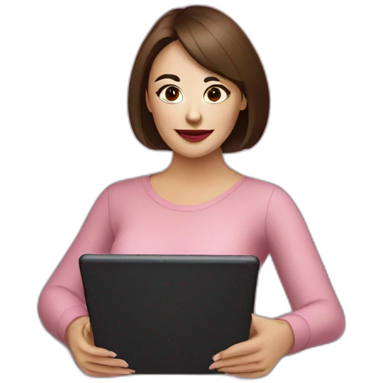 Romanian woman in a cosmetic mask watching a TV series on a tablet emoji