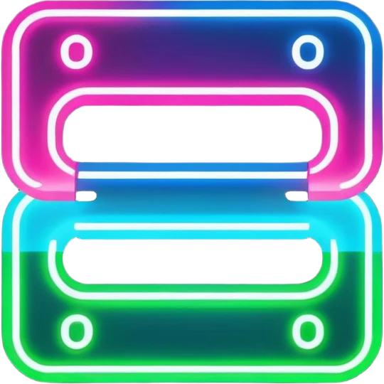 neon colorful computer code emoji